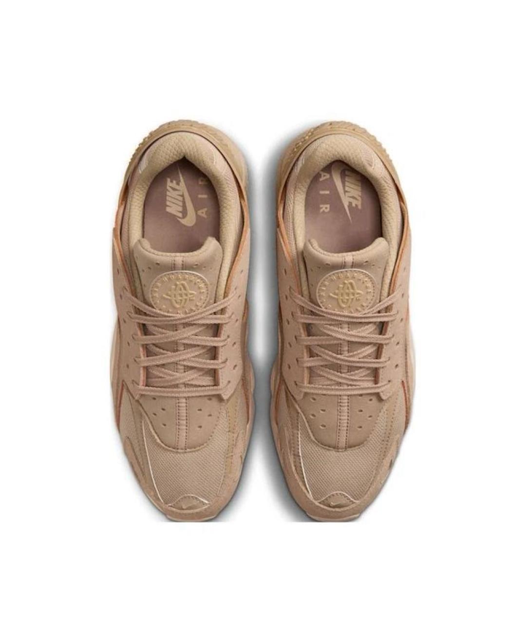 NIKE Горчичные замшевые низкие кроссовки / кеды, фото 3