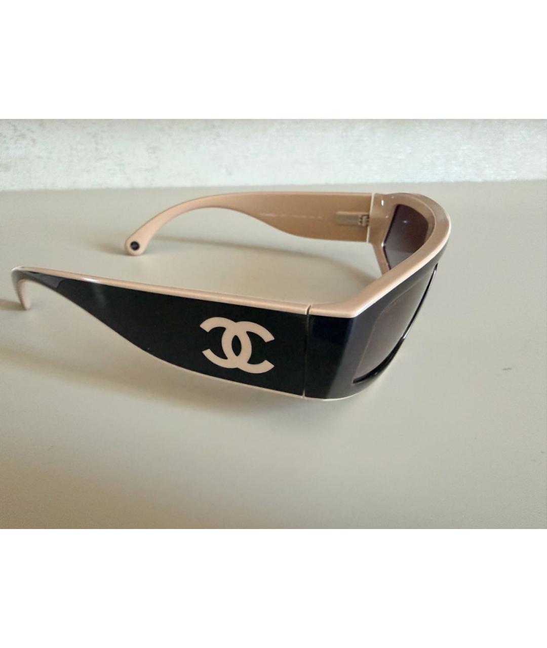 CHANEL Черные пластиковые солнцезащитные очки, фото 2