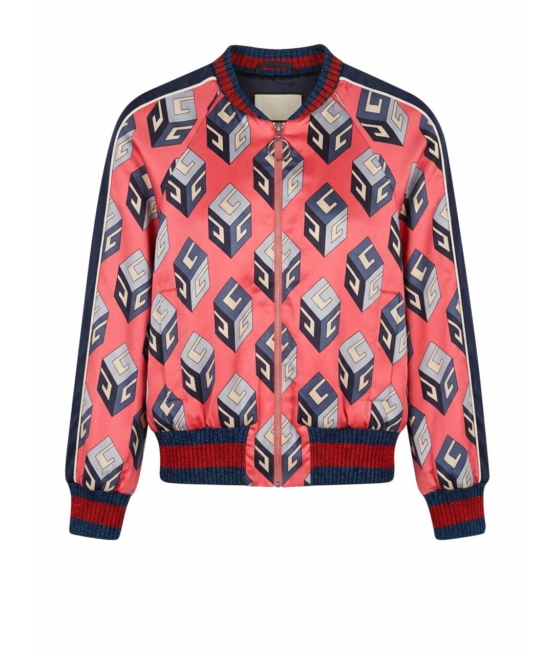 GUCCI Розовая шелковая куртка, фото 1