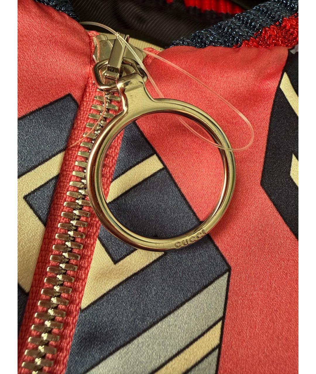 GUCCI Розовая шелковая куртка, фото 2
