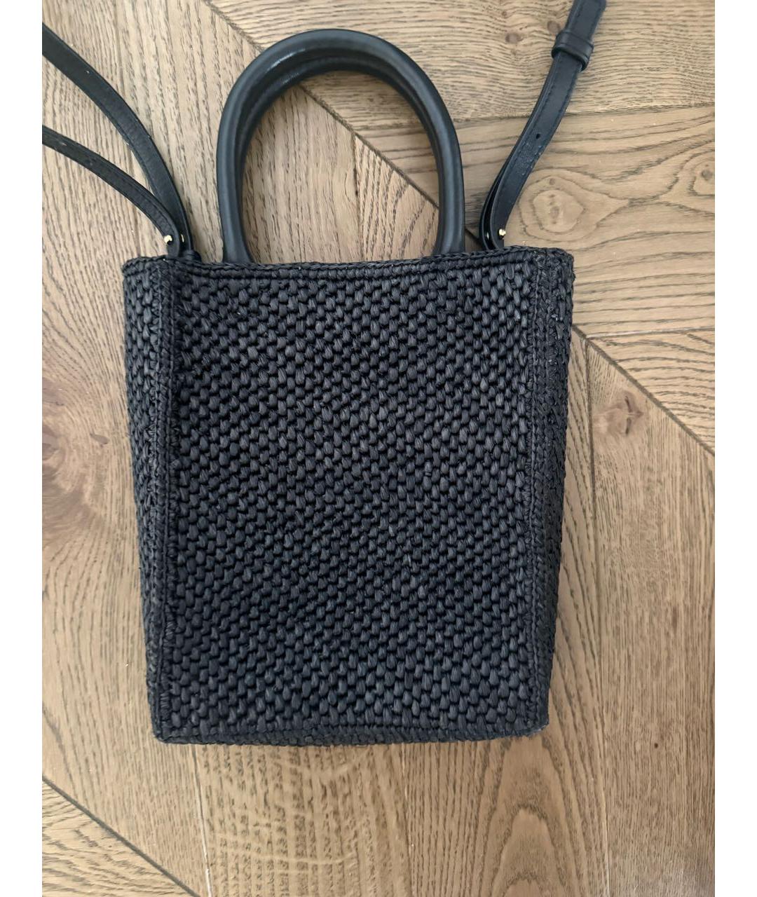LOEWE Черная плетеная сумка через плечо, фото 3