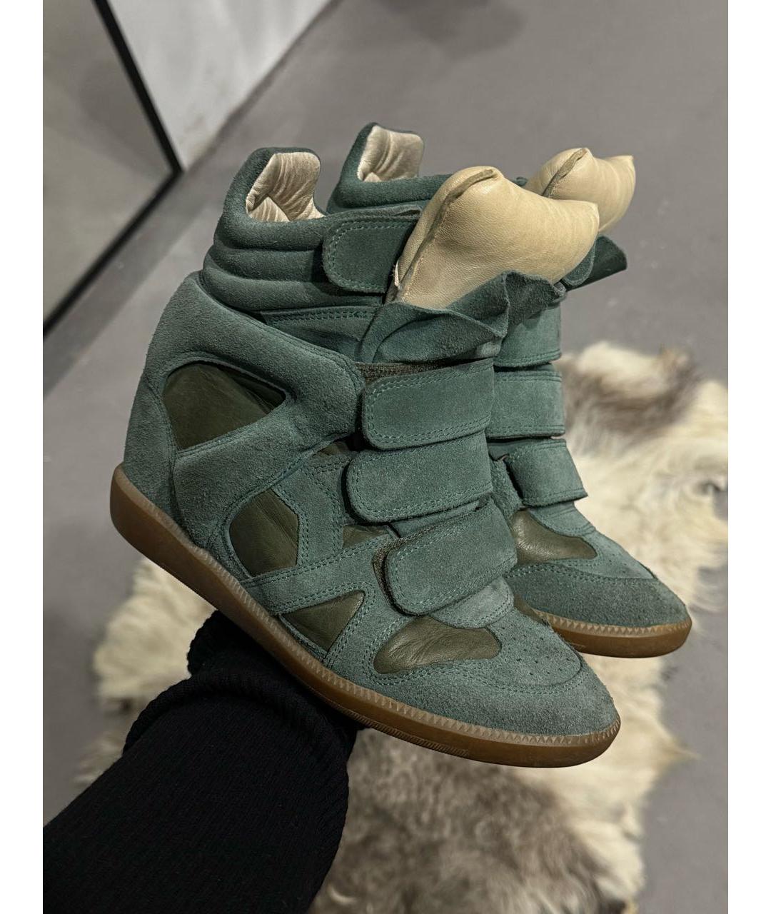 ISABEL MARANT Кожаные кроссовки, фото 4
