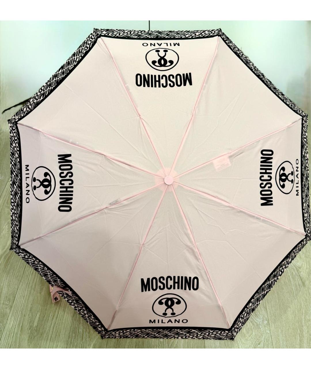 MOSCHINO Розовый зонт, фото 2