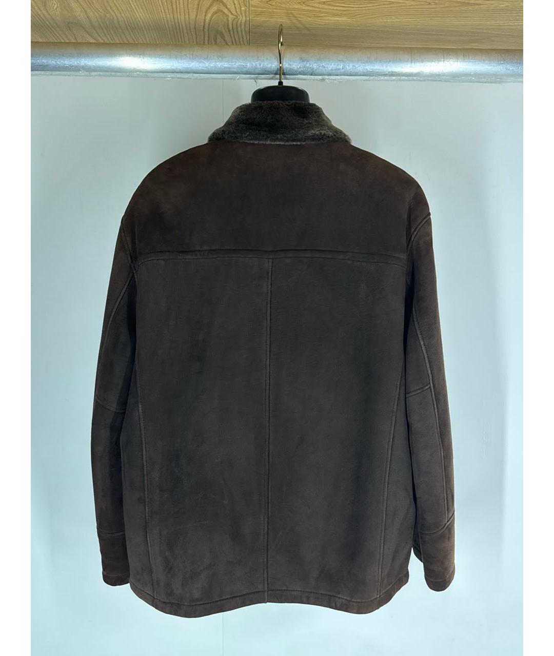 SAINT LAURENT Коричневая дубленка/шуба, фото 2