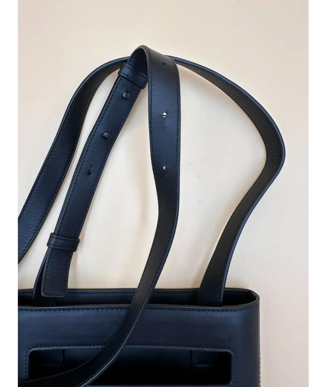BOTTEGA VENETA Черная кожаная сумка на плечо, фото 6