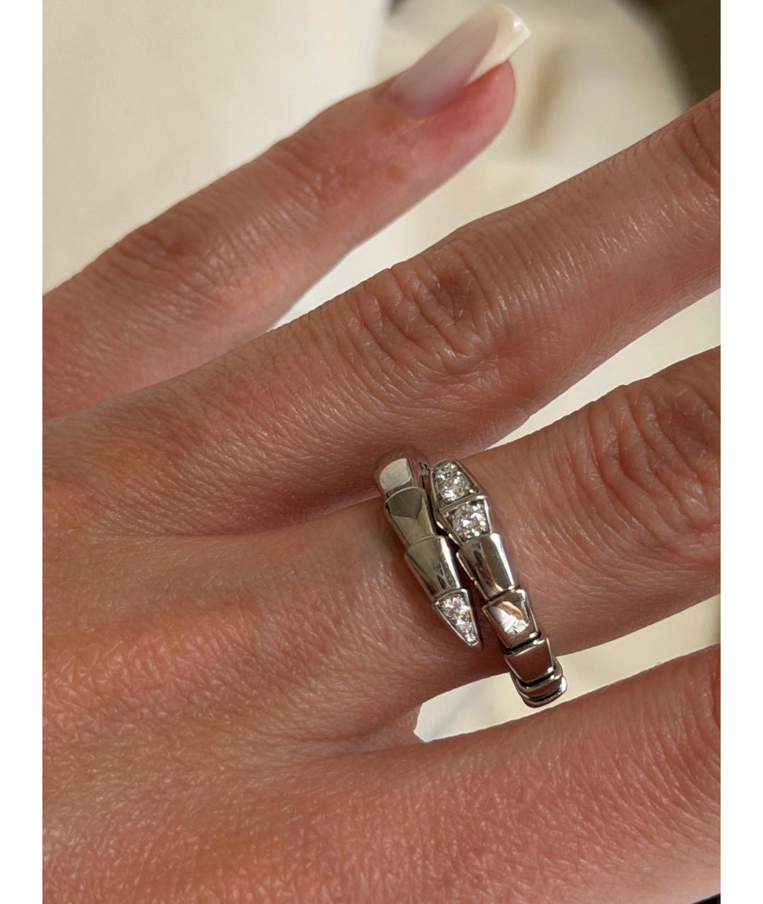 BVLGARI Белое кольцо из белого золота, фото 6