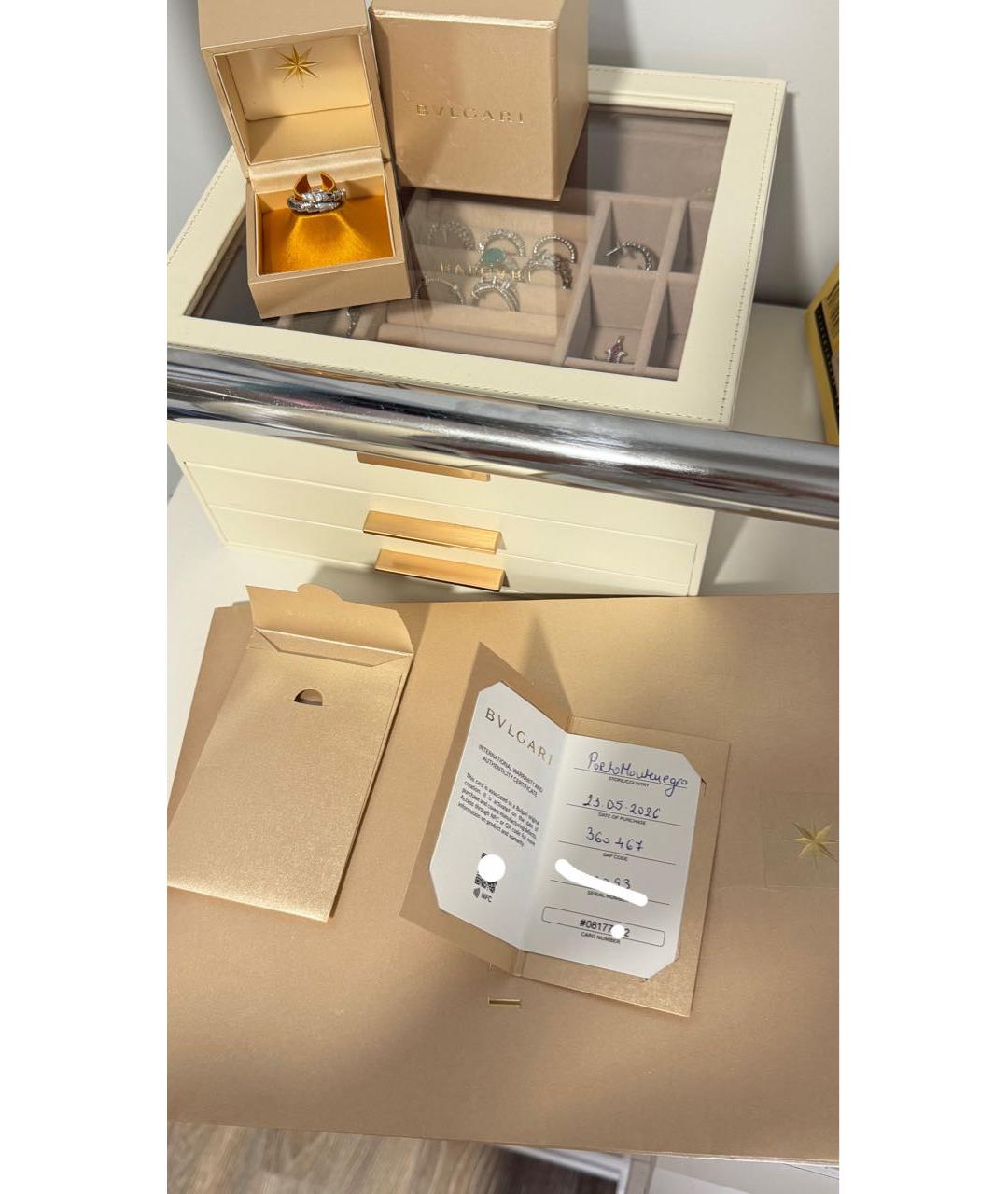 BVLGARI Белое кольцо из белого золота, фото 8
