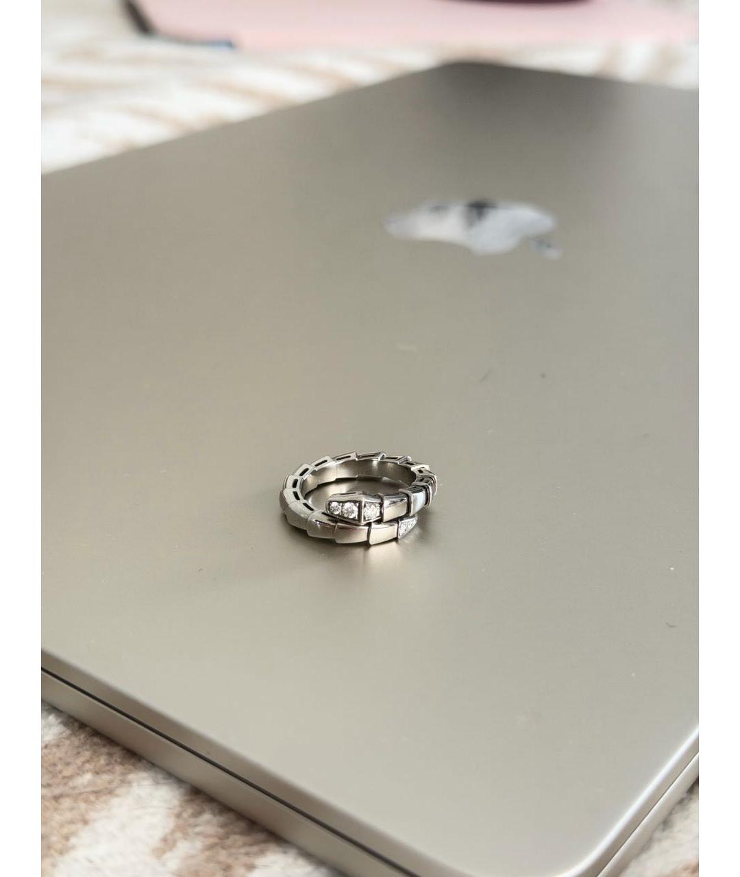 BVLGARI Белое кольцо из белого золота, фото 9