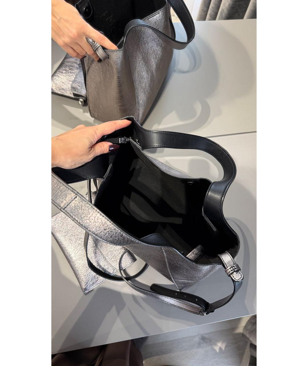 STELLA MCCARTNEY Фиолетовая сумка тоут из искусственной кожи, фото 4