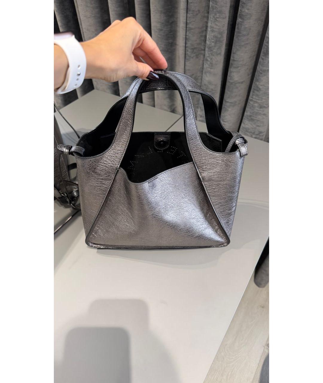 STELLA MCCARTNEY Фиолетовая сумка тоут из искусственной кожи, фото 3