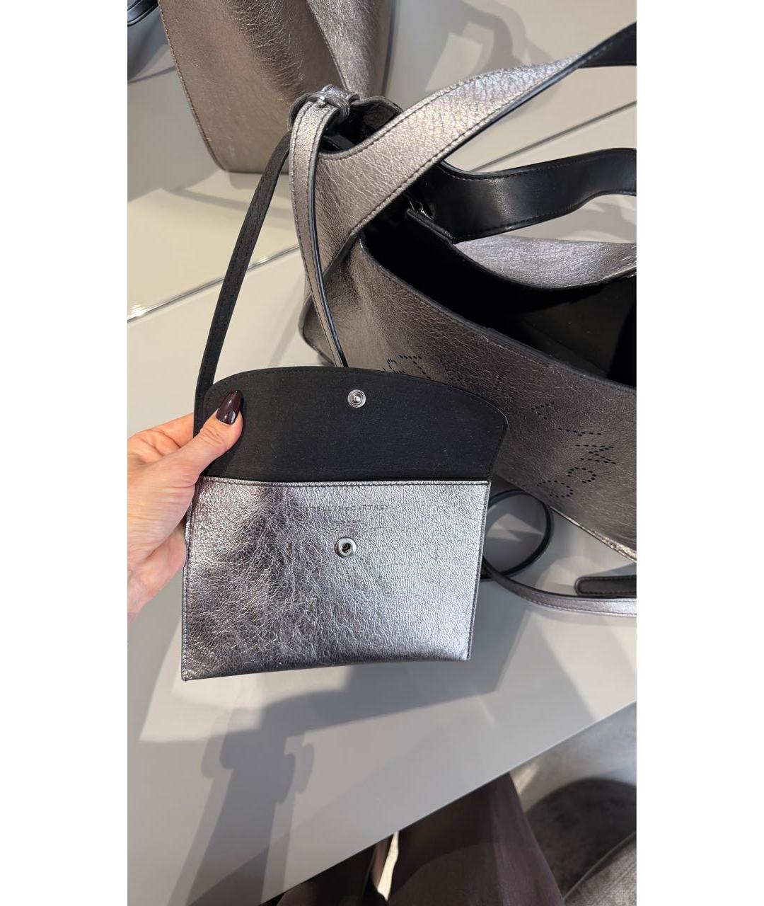 STELLA MCCARTNEY Фиолетовая сумка тоут из искусственной кожи, фото 5