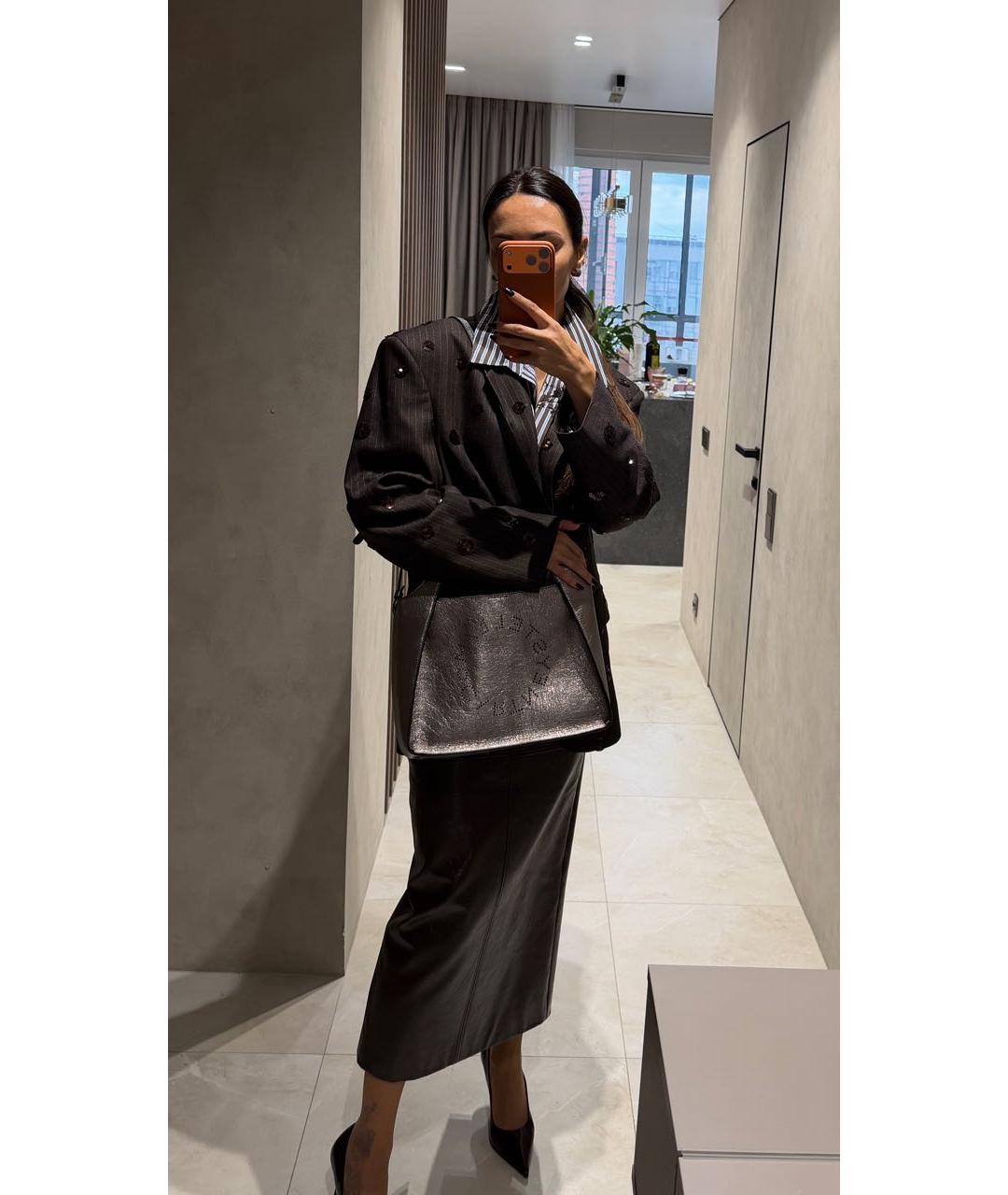 STELLA MCCARTNEY Фиолетовая сумка тоут из искусственной кожи, фото 8
