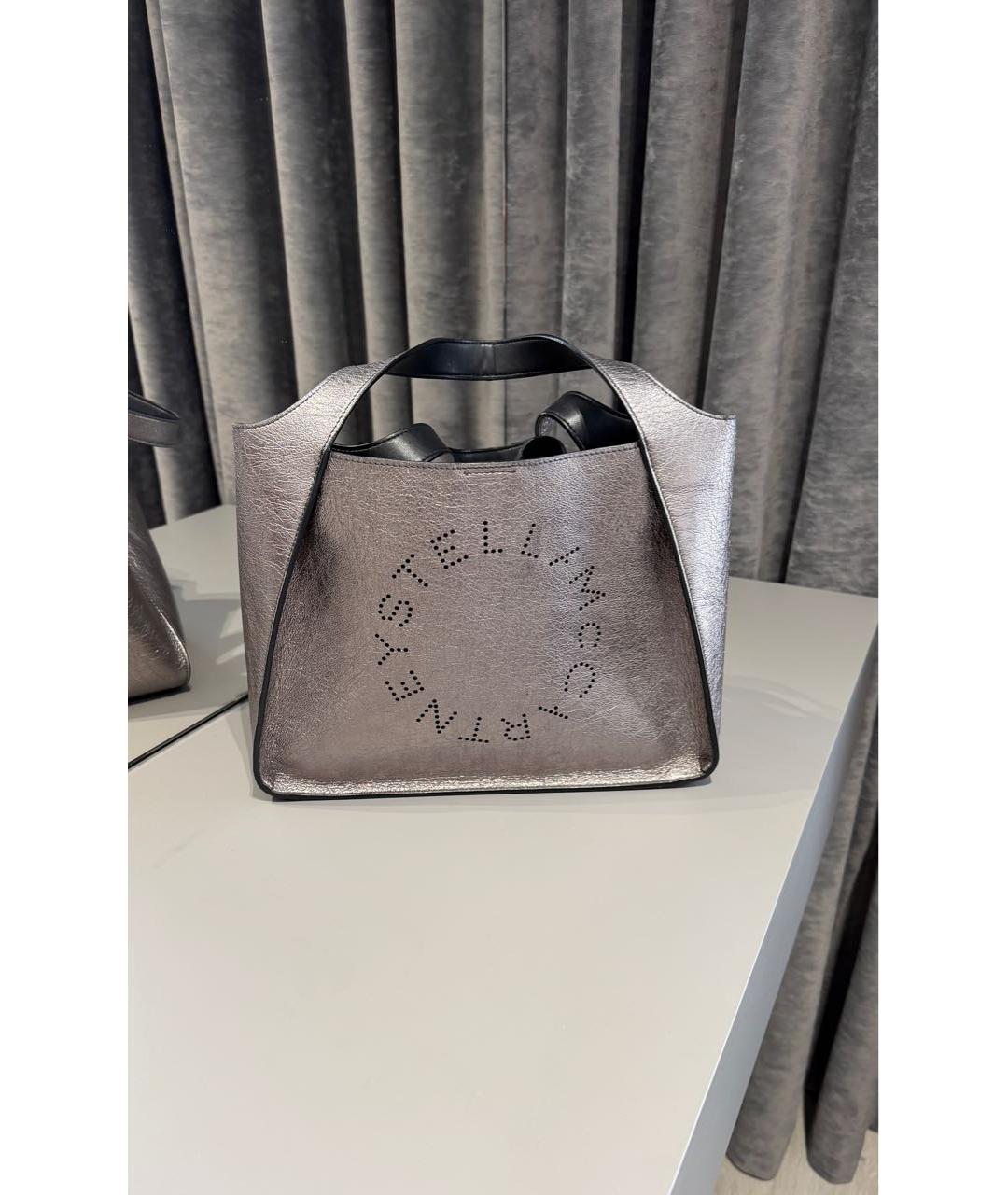 STELLA MCCARTNEY Фиолетовая сумка тоут из искусственной кожи, фото 9