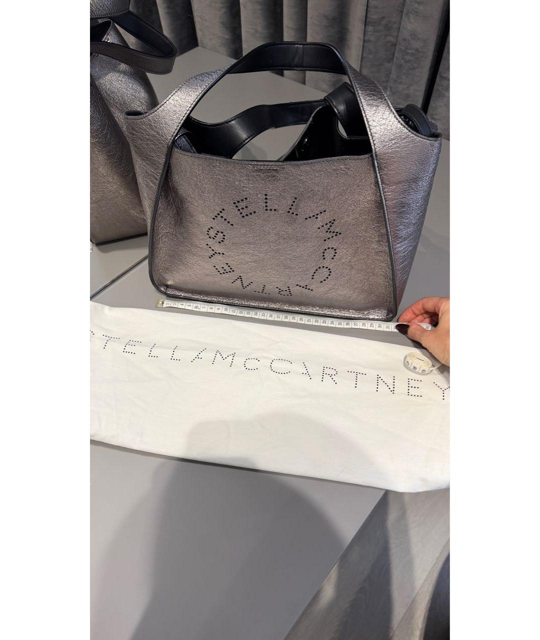 STELLA MCCARTNEY Фиолетовая сумка тоут из искусственной кожи, фото 6