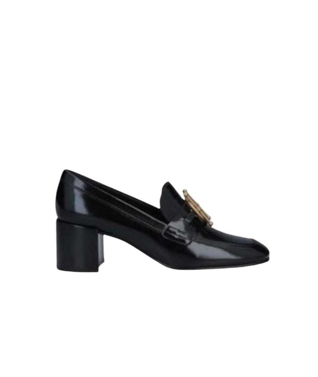 CHRISTIAN DIOR Черные кожаные лоферы, фото 1