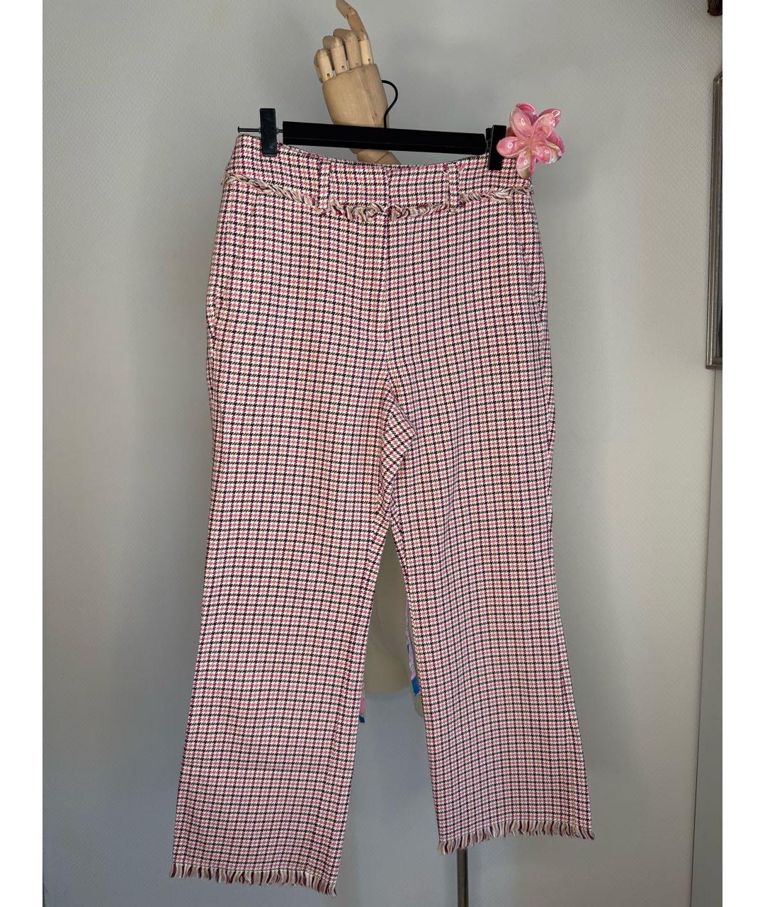 MAX MARA Розовые хлопковые бриджи, фото 5