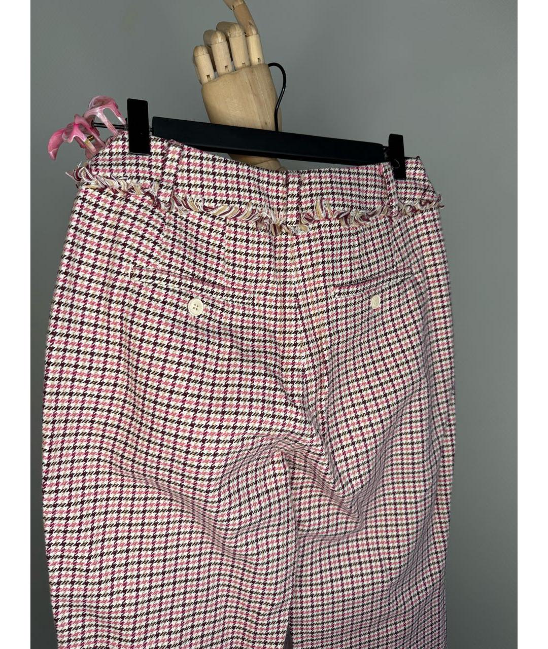 MAX MARA Розовые хлопковые бриджи, фото 8