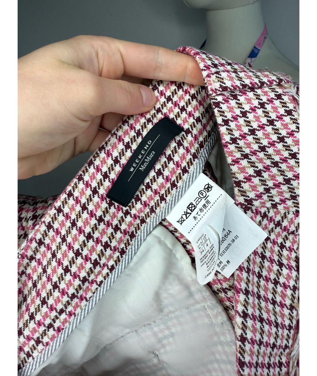MAX MARA Розовые хлопковые бриджи, фото 3
