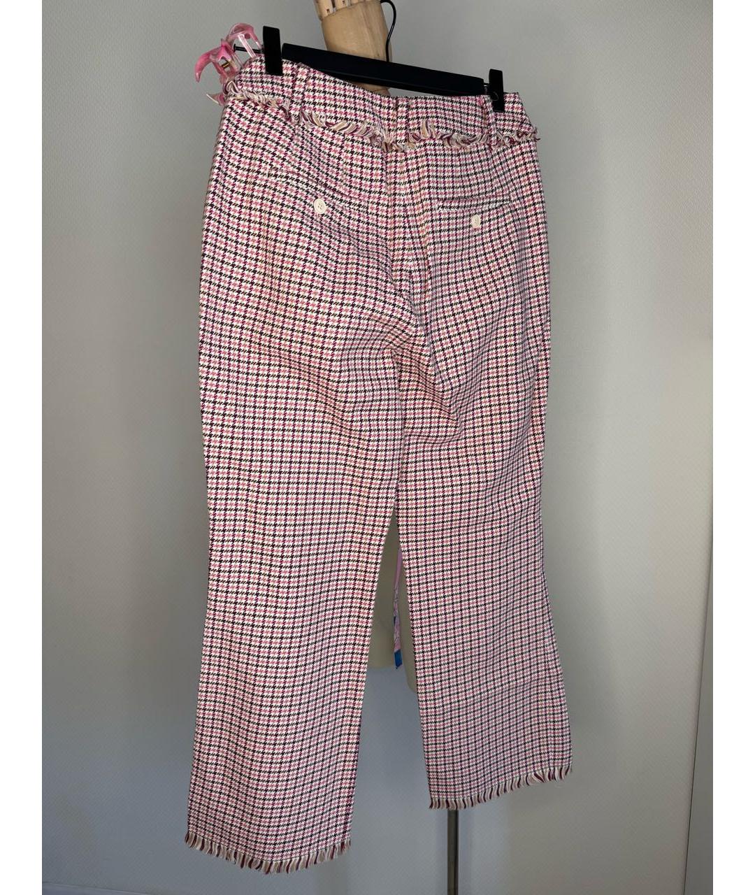 MAX MARA Розовые хлопковые бриджи, фото 7