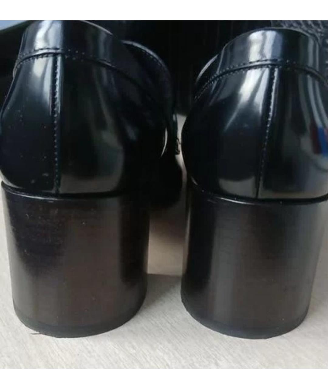 CHRISTIAN DIOR Черные кожаные туфли, фото 4