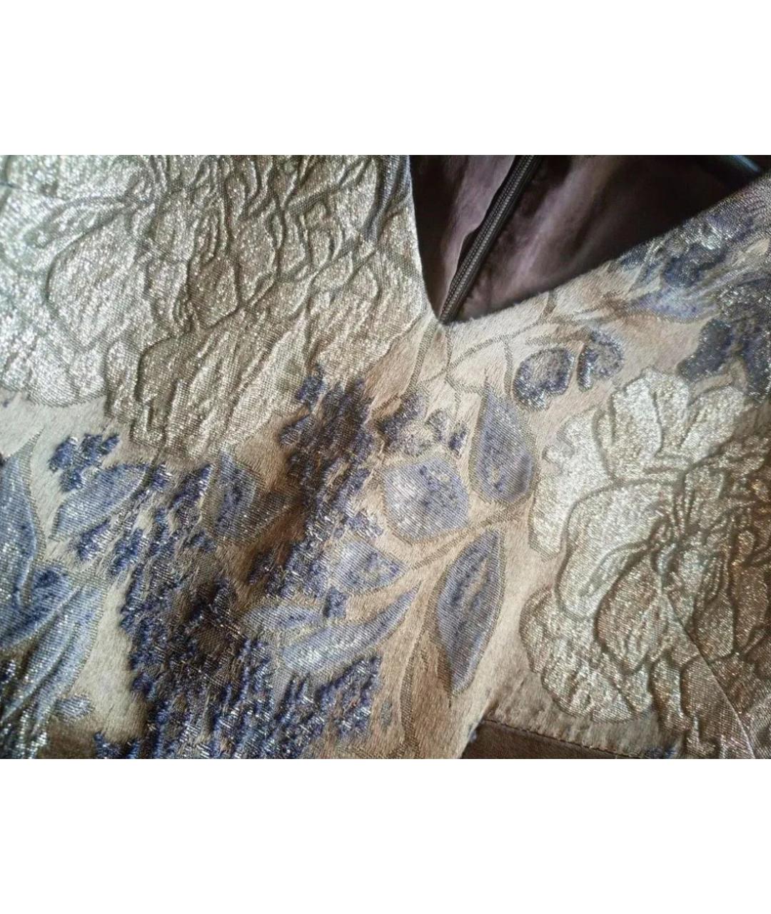 ETRO Коричневое шерстяное вечернее платье, фото 5