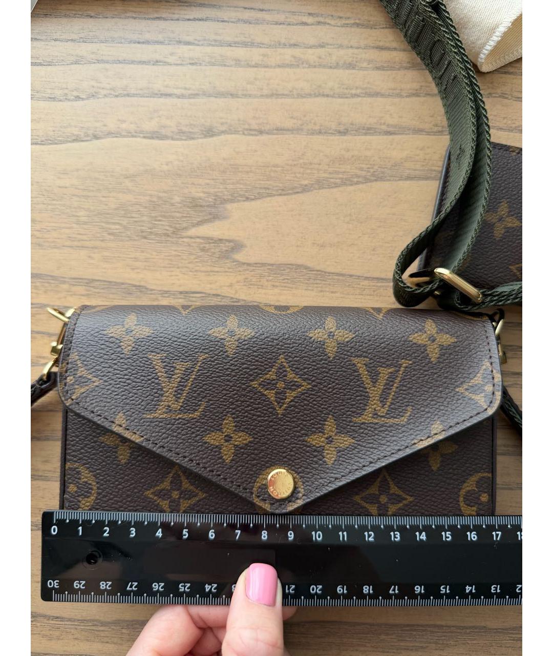 LOUIS VUITTON Коричневая сумка через плечо, фото 6