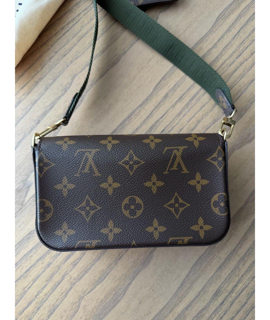 LOUIS VUITTON Коричневая сумка через плечо, фото 3
