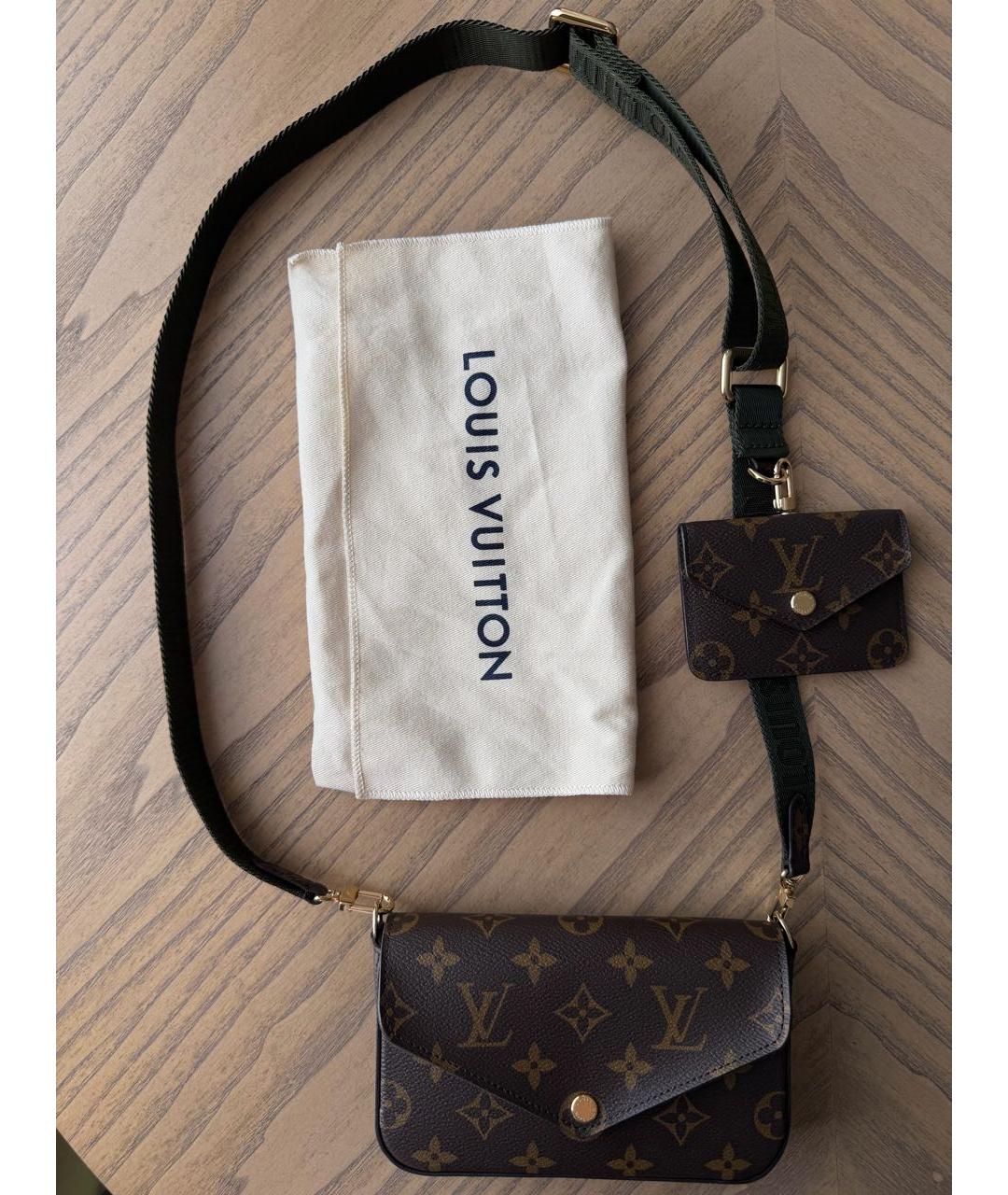 LOUIS VUITTON Коричневая сумка через плечо, фото 8