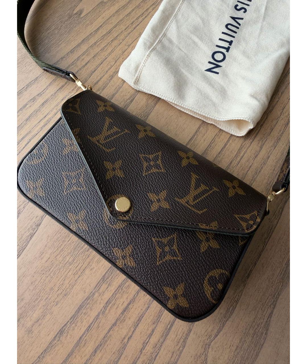 LOUIS VUITTON Коричневая сумка через плечо, фото 2