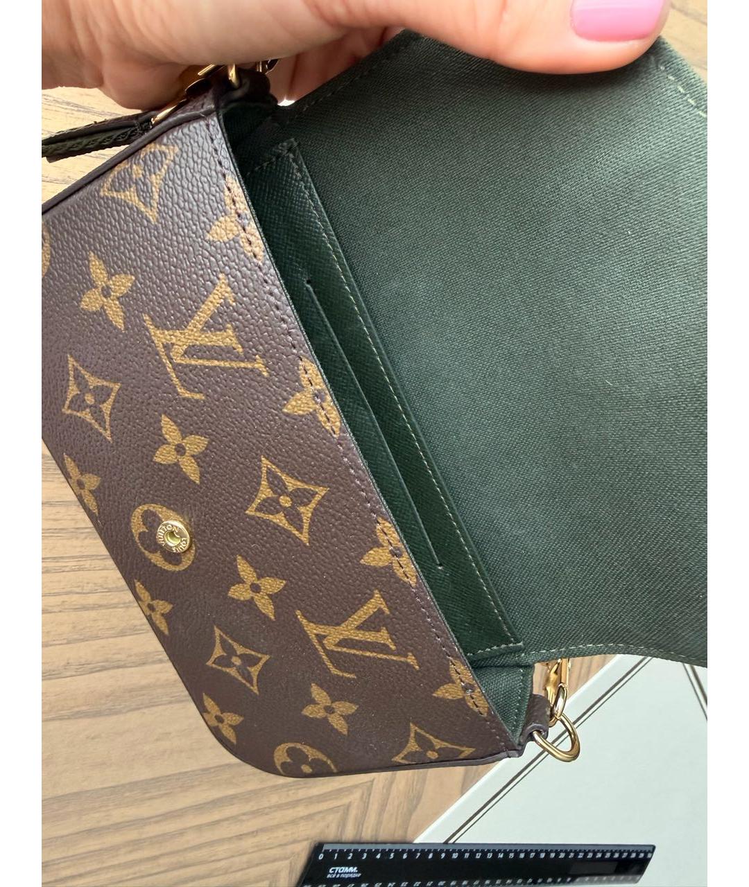 LOUIS VUITTON Коричневая сумка через плечо, фото 4
