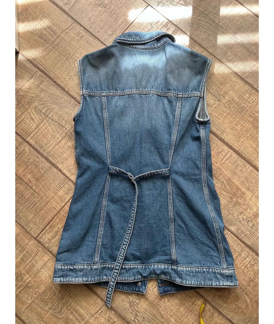 SPORTMAX Синий деним жилет, фото 2