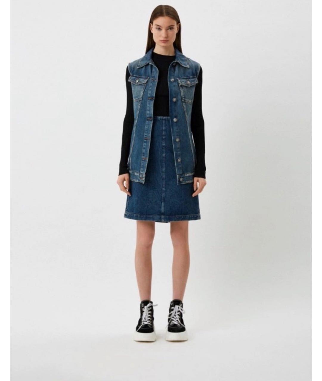 SPORTMAX Синий деним жилет, фото 8