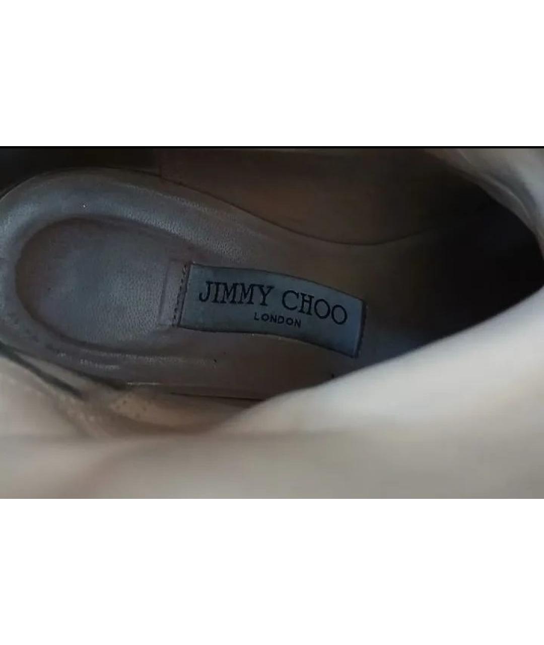 JIMMY CHOO Черные кожаные ботинки, фото 5
