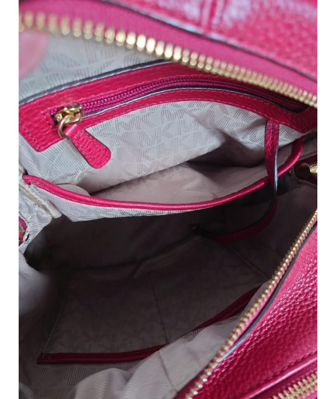 MICHAEL KORS Красный кожаный рюкзак, фото 4