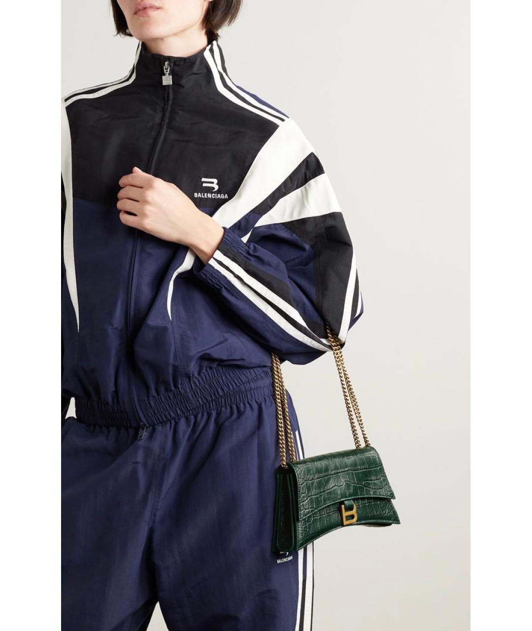 BALENCIAGA Зеленая кожаная сумка через плечо, фото 3