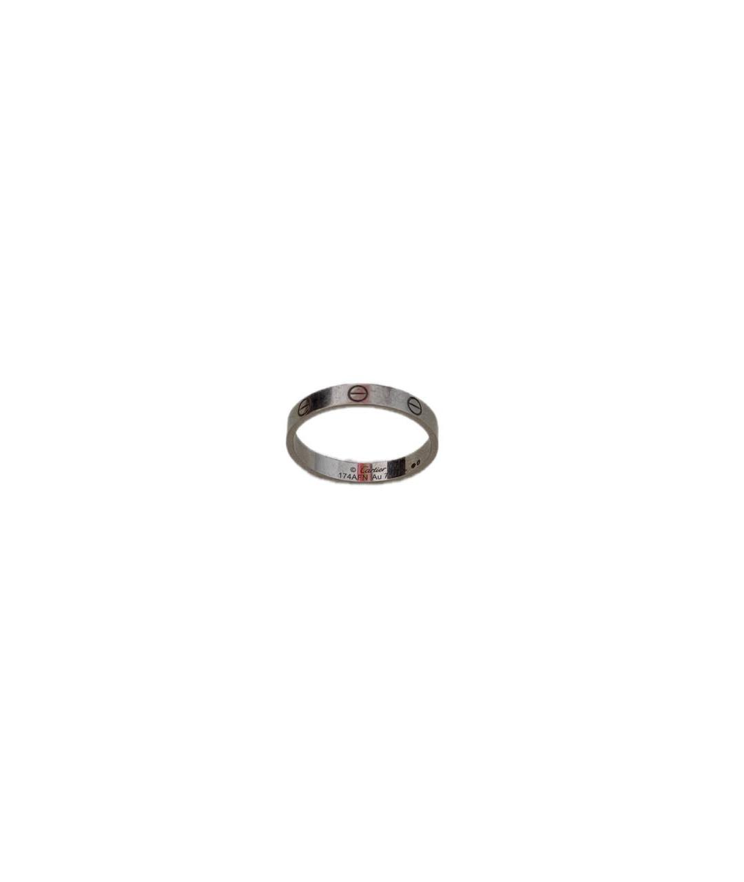 CARTIER Серебряное платиновое кольцо, фото 5