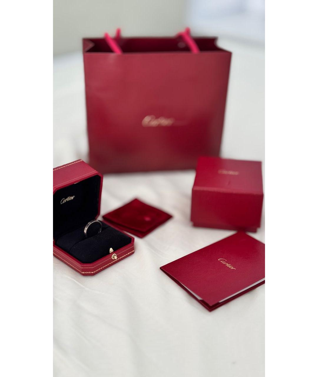CARTIER Серебряное платиновое кольцо, фото 3