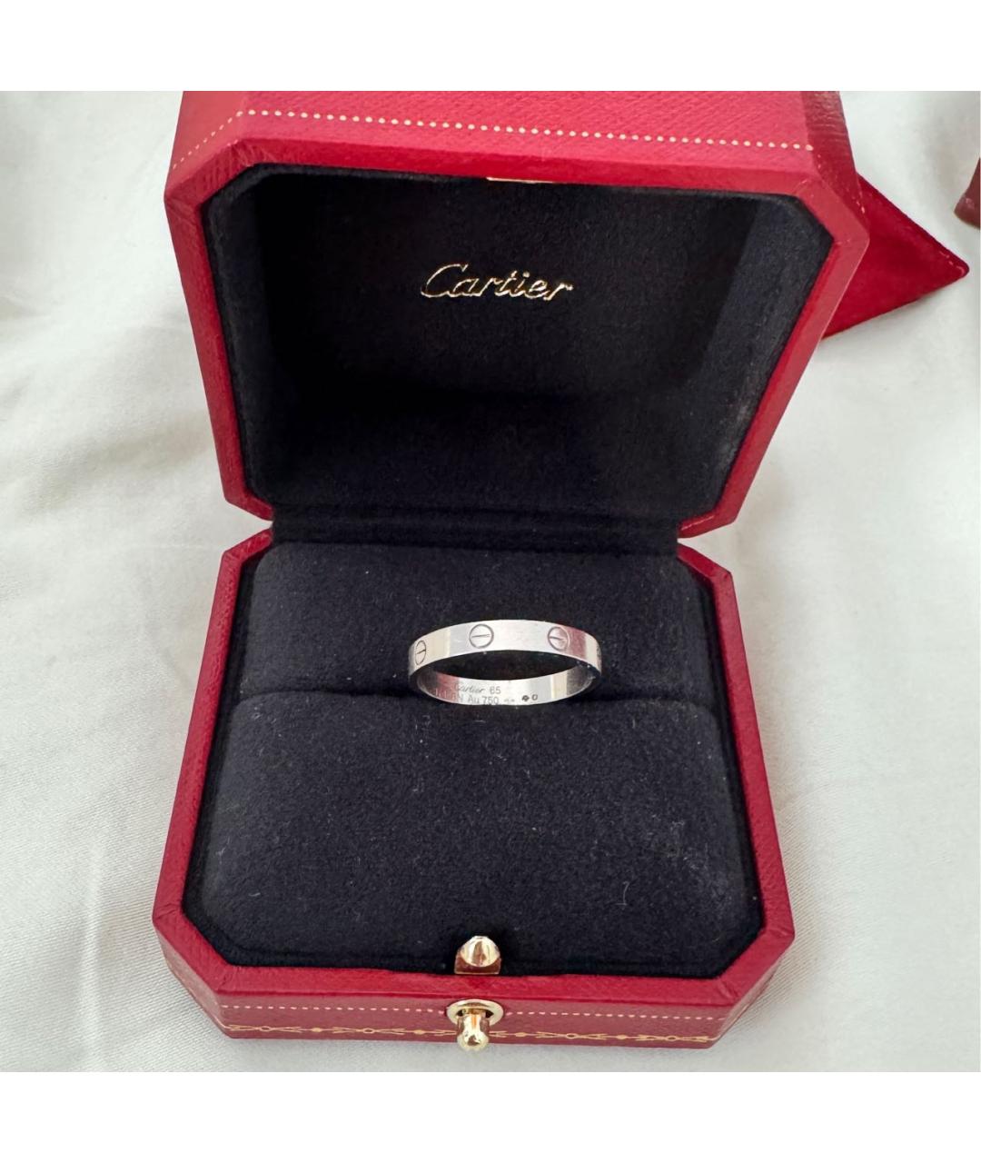 CARTIER Серебряное платиновое кольцо, фото 2