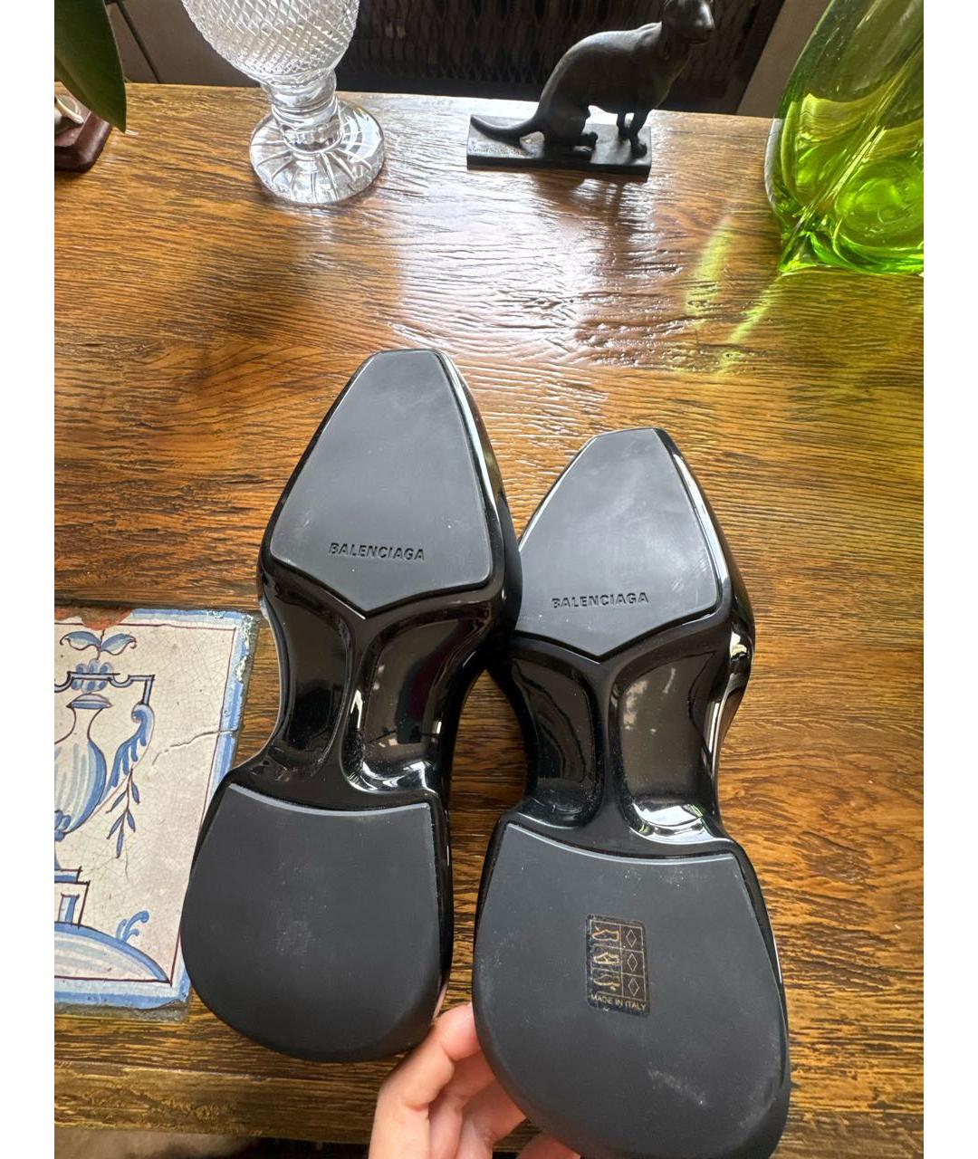 BALENCIAGA Черные резиновые низкие ботинки, фото 5