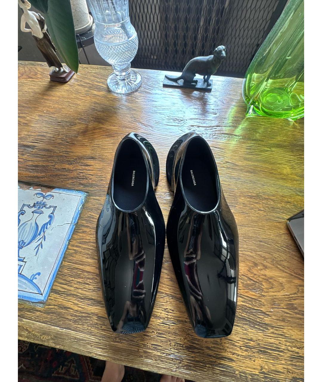 BALENCIAGA Черные резиновые низкие ботинки, фото 2