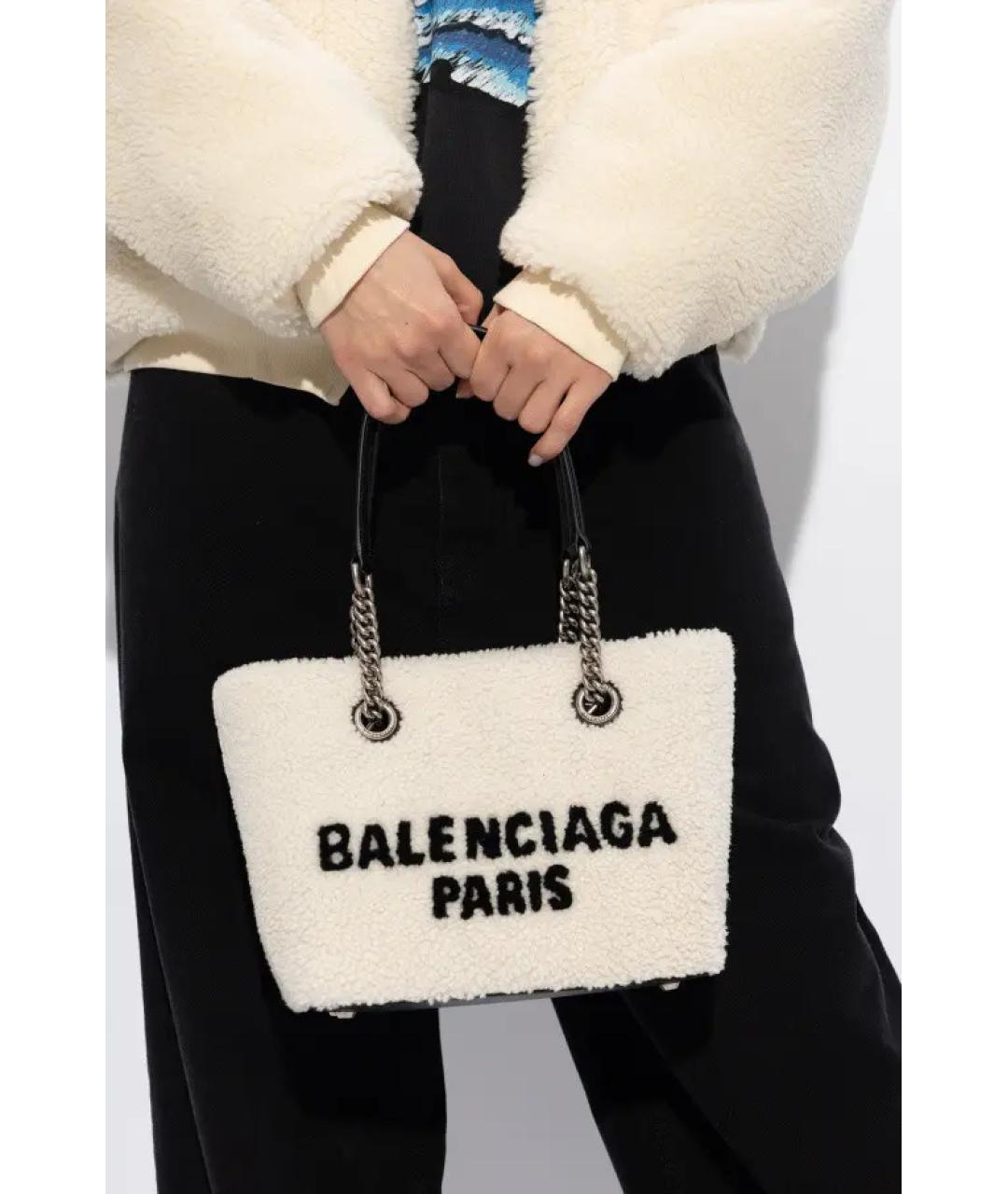 BALENCIAGA Белая сумка тоут, фото 4