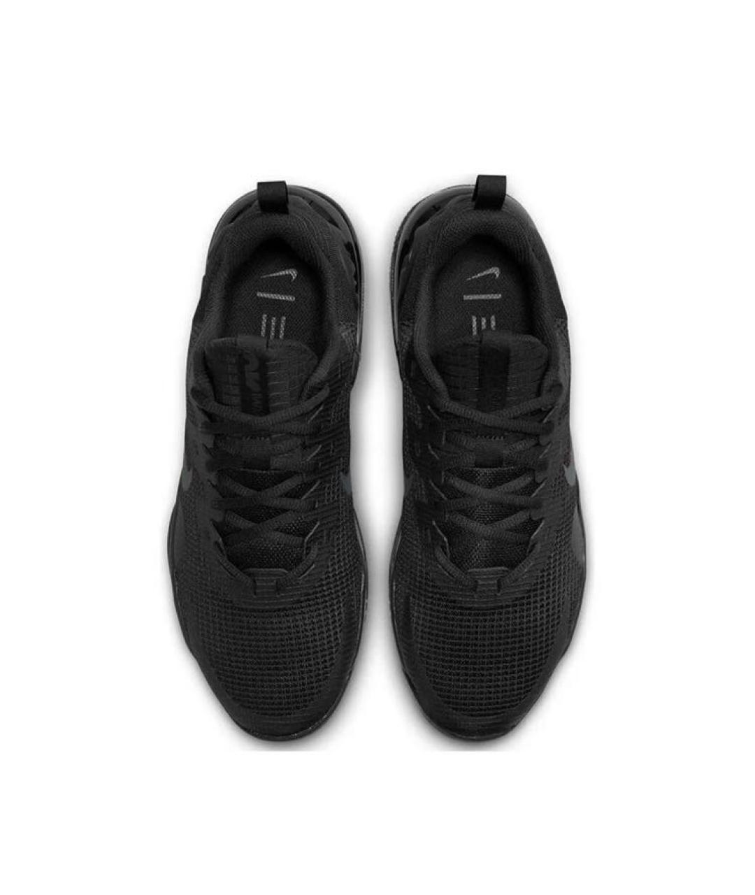 NIKE Черные текстильные низкие кроссовки / кеды, фото 3