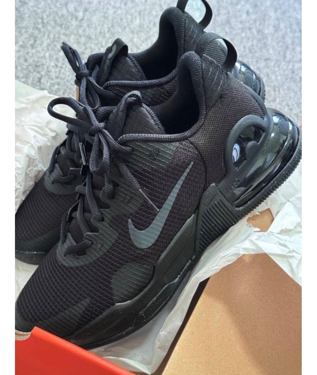 NIKE Черные текстильные низкие кроссовки / кеды, фото 8