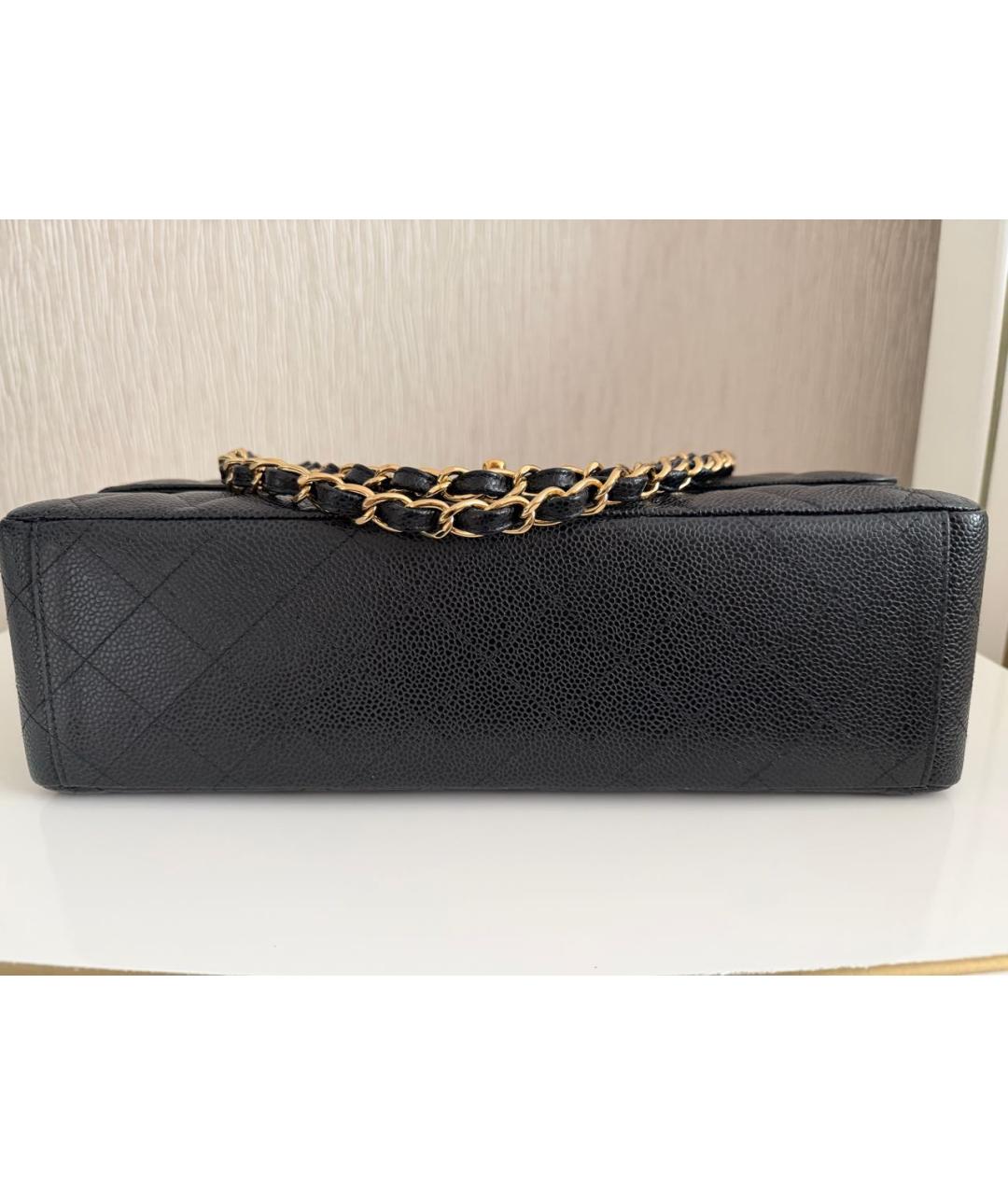 CHANEL Черная кожаная сумка через плечо, фото 4