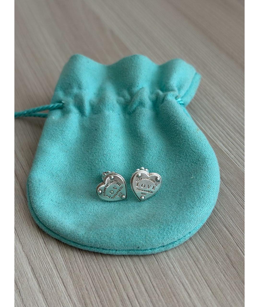 TIFFANY&CO Серебряные серебряные серьги, фото 6