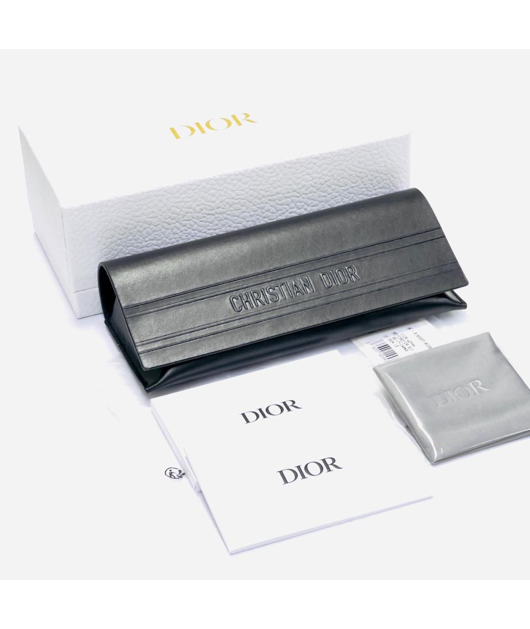 CHRISTIAN DIOR Бордовые пластиковые солнцезащитные очки, фото 3