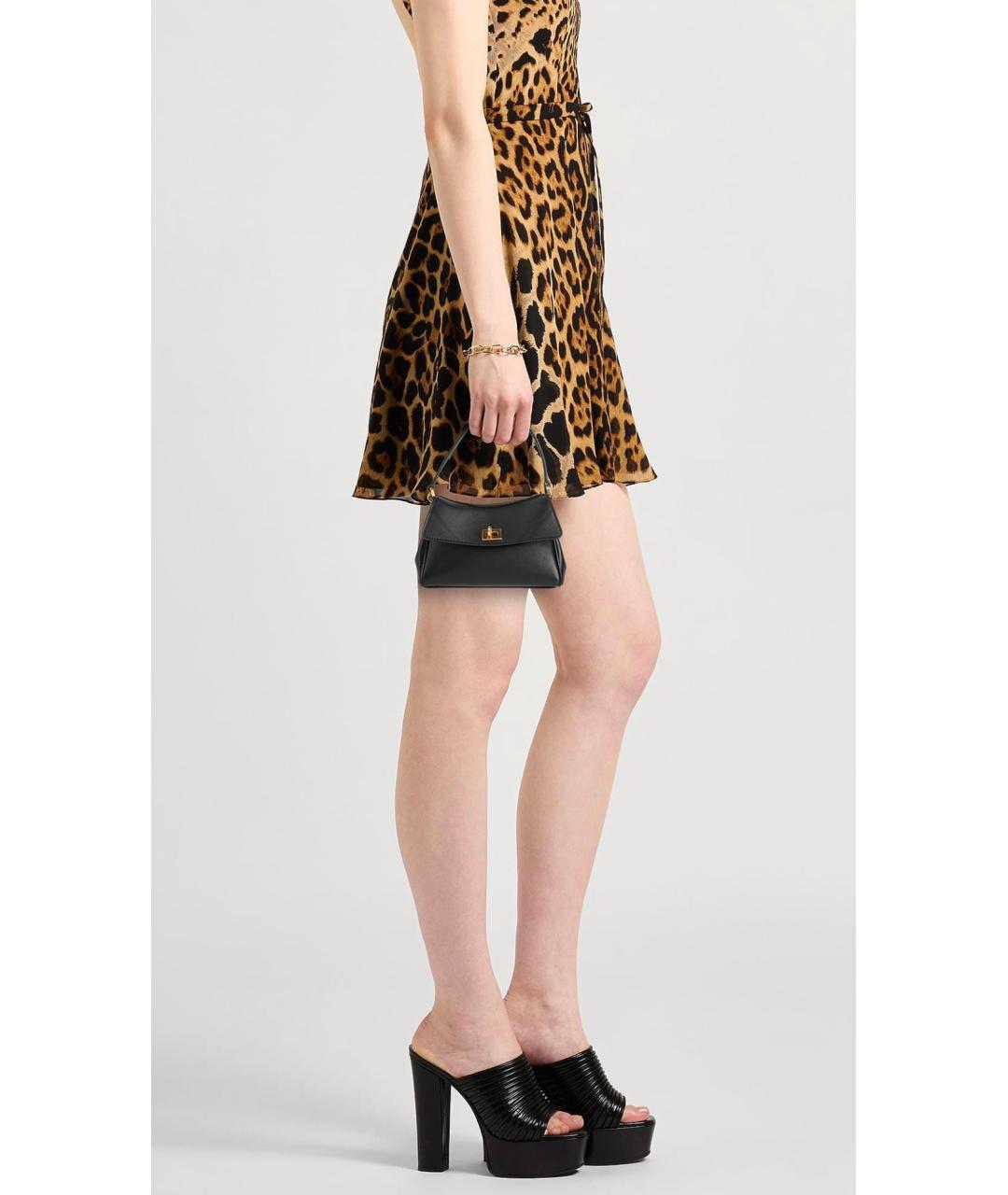 BALENCIAGA Черная кожаная сумка с короткими ручками, фото 3