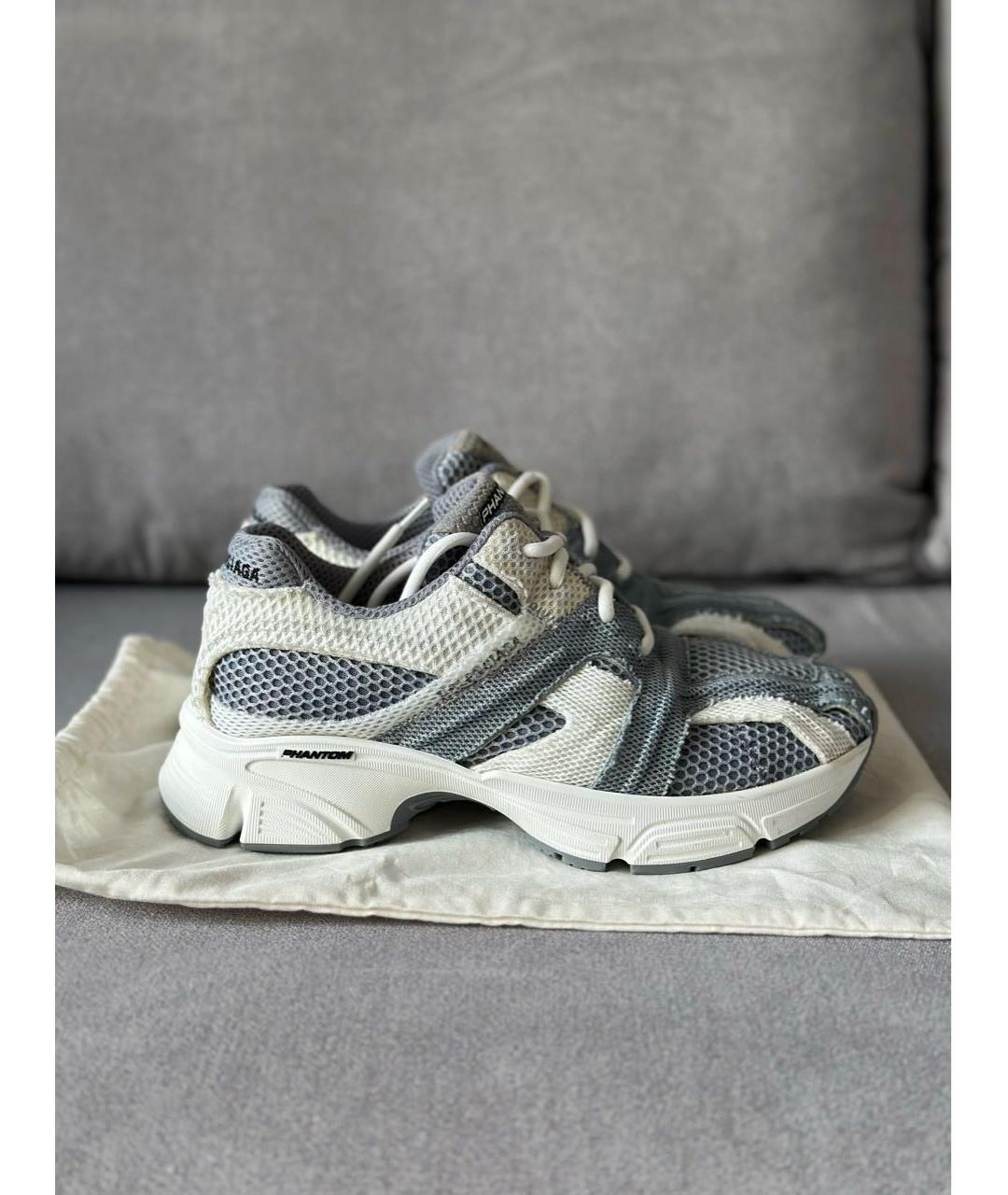 BALENCIAGA Антрацитовые кроссовки, фото 3