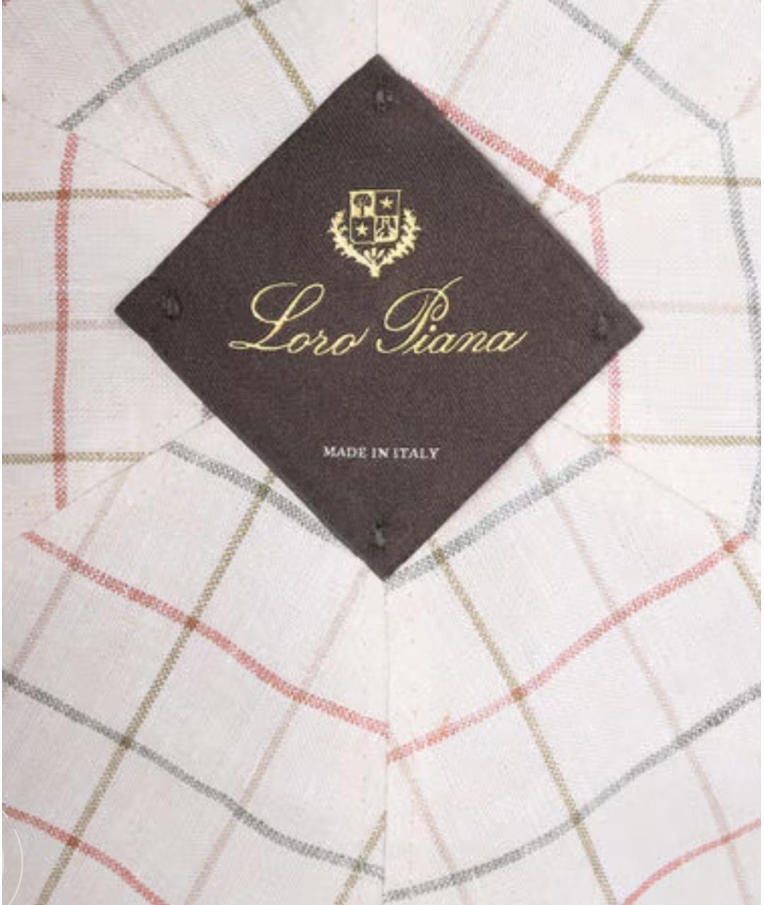 LORO PIANA Коричневая льняная кепка/бейсболка, фото 4