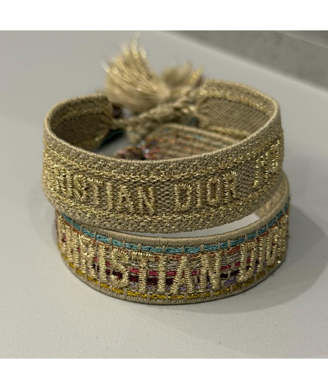 CHRISTIAN DIOR Бежевый браслет, фото 4